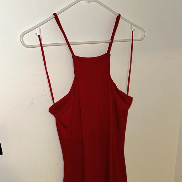 EXPRESS Asymmetrical Cocktail Dress - Red - Picture 2 of 8